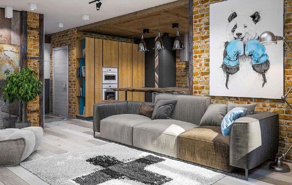 Современный интерьер в стиле лофт 2026: фото идеи