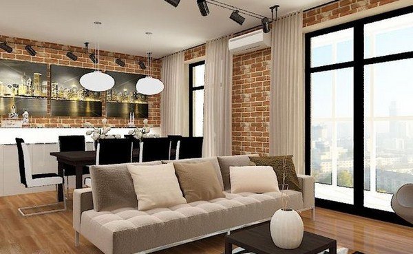 Современный интерьер в стиле лофт 2026: фото идеи