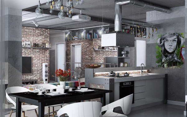 Современный интерьер в стиле лофт 2026: фото идеи