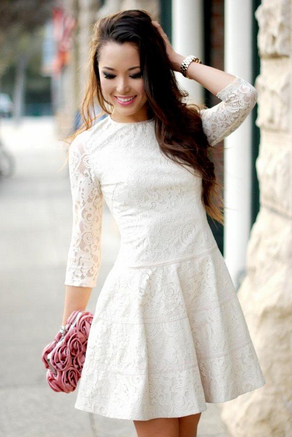 Красивые белые платья 2026 — топовые новинки на фото