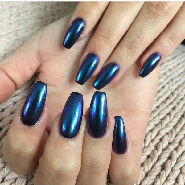 Зеркальный маникюр 2026: фото, идеи, тренды