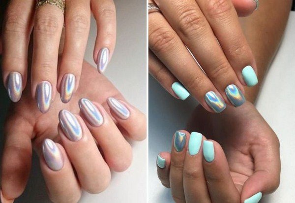 Зеркальный маникюр 2026: фото, идеи, тренды