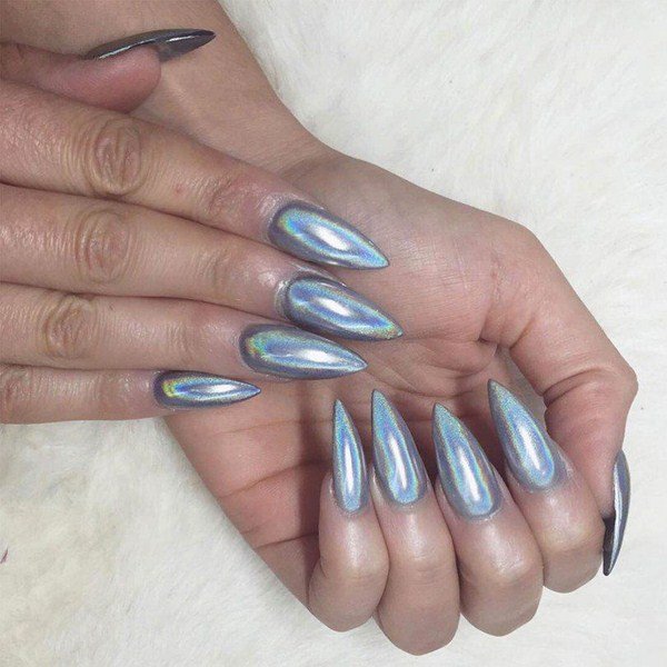 Зеркальный маникюр 2026: фото, идеи, тренды