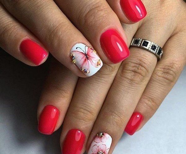 Красивый красный маникюр 2026 — фото, идеи дизайна