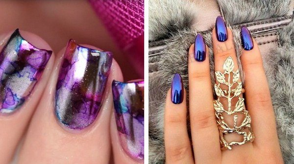 Зеркальный маникюр 2026: фото, идеи, тренды