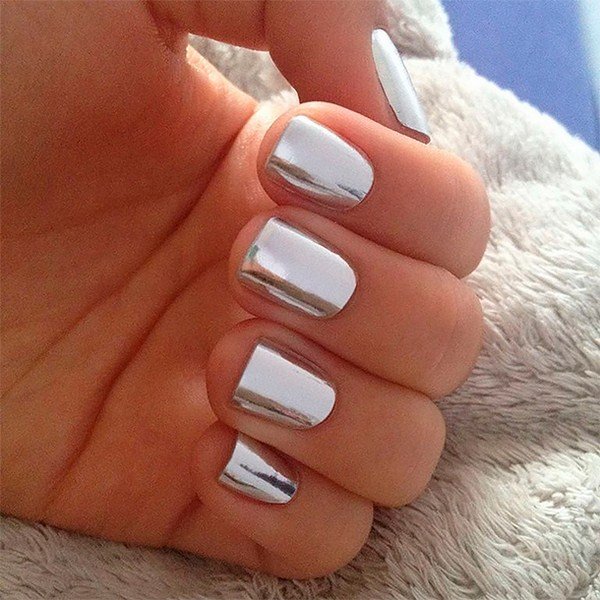 Зеркальный маникюр 2026: фото, идеи, тренды