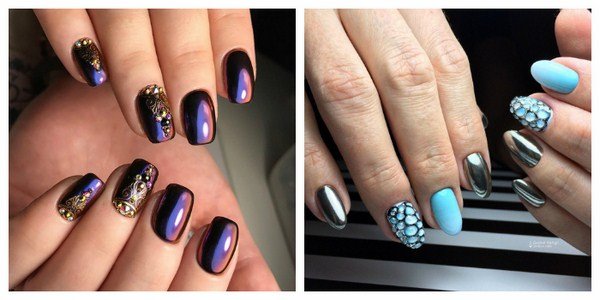 Зеркальный маникюр 2026: фото, идеи, тренды