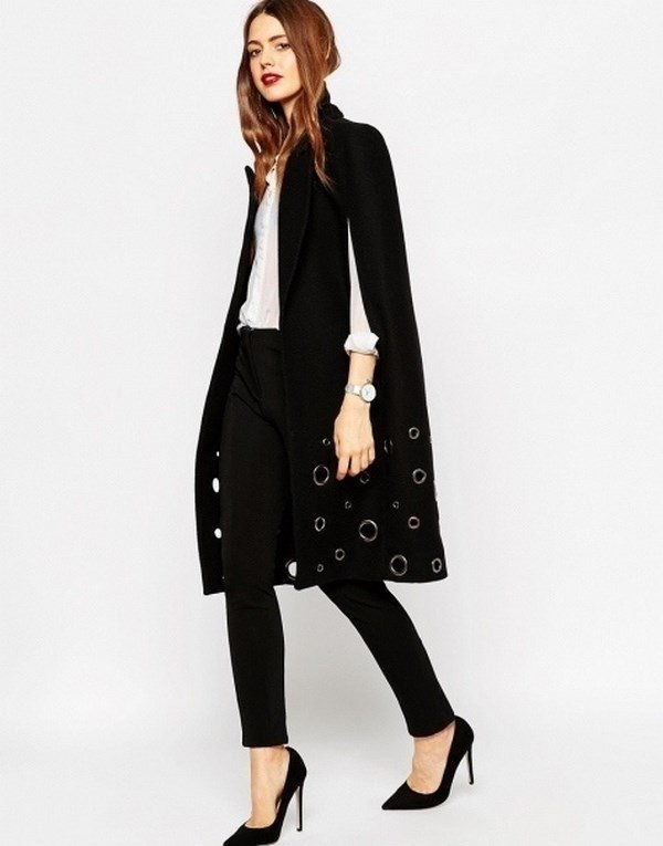 Модные кейп пальто 2026 — стильные образы, фото