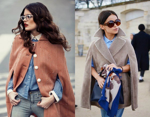 Модные кейп пальто 2026 — стильные образы, фото
