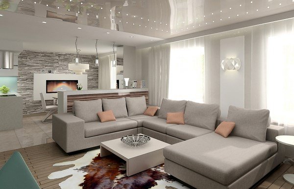 Современный дизайн гостиной 2026 в разных стилях: идеи, фото
