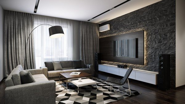 Современный дизайн гостиной 2026 в разных стилях: идеи, фото