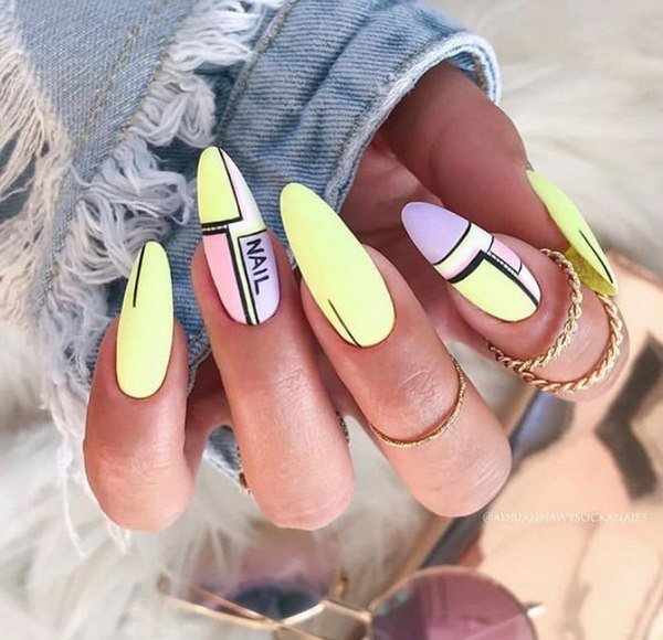 Оригинальный желтый маникюр 2026 в разных стилях: новинки, идеи, тренды