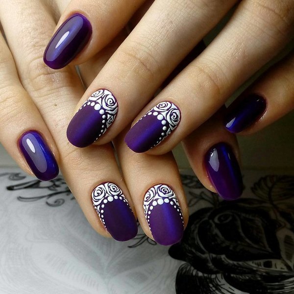Фиолетовый маникюр 2026: идеи, новинки, тенденции — фото