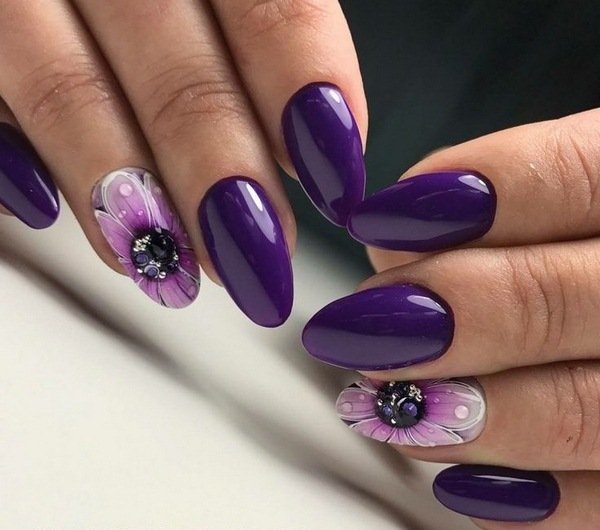Фиолетовый маникюр 2026: идеи, новинки, тенденции — фото