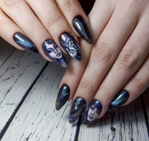 Трендовый маникюр «кошачий глаз» 2026: идеи дизайна ногтей