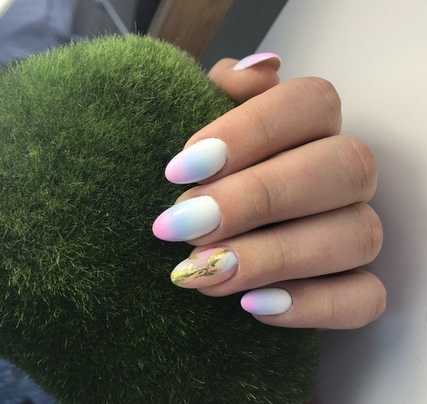 Маникюр на миндалевидные ногти 2026 — новинки