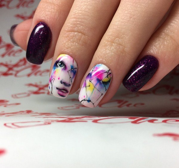 Тренд маникюра 2026 «eye see you» — ФОТО