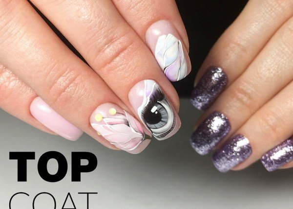 Тренд маникюра 2026 «eye see you» — ФОТО