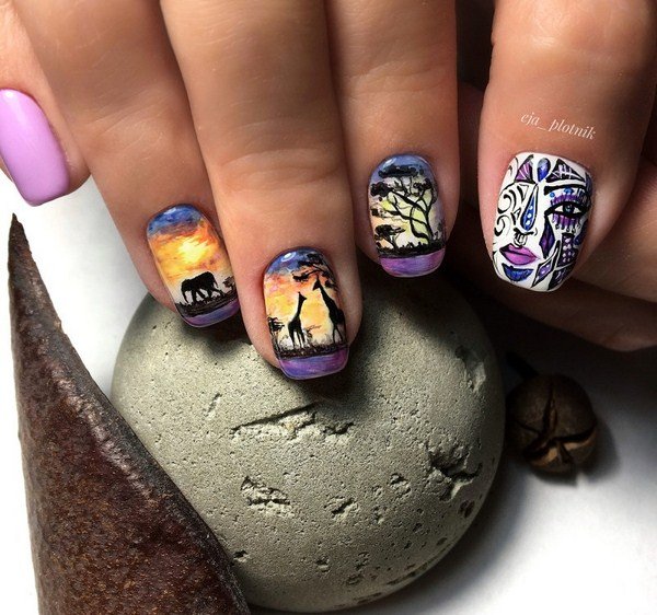 Тренд маникюра 2026 «eye see you» — ФОТО