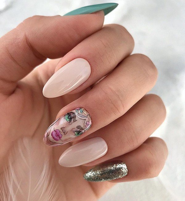 Тренд маникюра 2026 «eye see you» — ФОТО