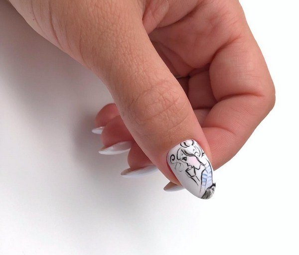 Тренд маникюра 2026 «eye see you» — ФОТО