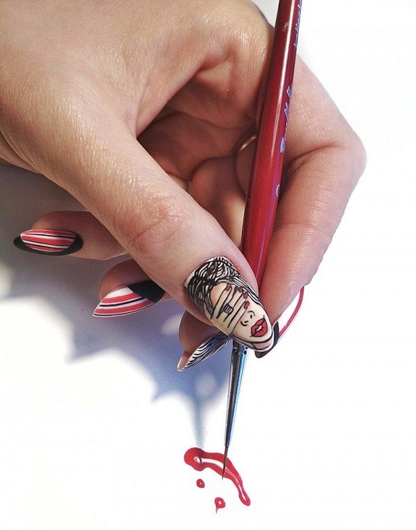 Модный дизайн ногтей 2026: трендовые техники на фото