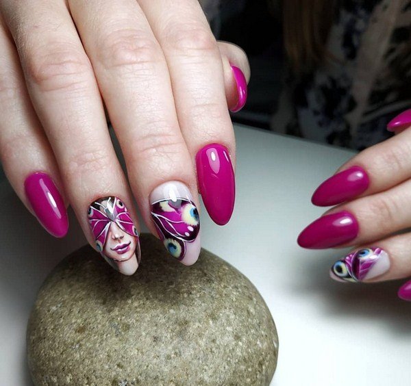 Модный дизайн ногтей 2026: трендовые техники на фото
