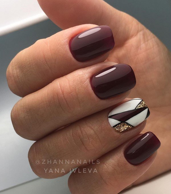 Модный маникюр с блестками 2026: трендовый дизайн на фото