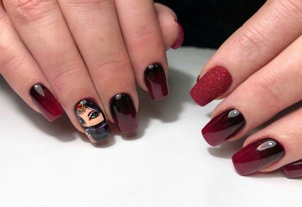 Супермодный темный маникюр 2026 – актуальные тренды на фото