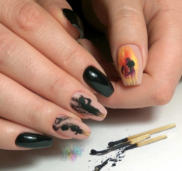 Супермодный темный маникюр 2026 – актуальные тренды на фото