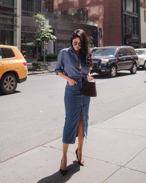 Модные джинсовые юбки 2026 – фото-идеи луков на любой вкус