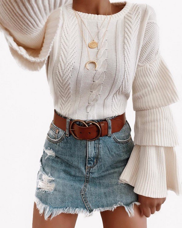 Модные джинсовые юбки 2026 – фото-идеи луков на любой вкус