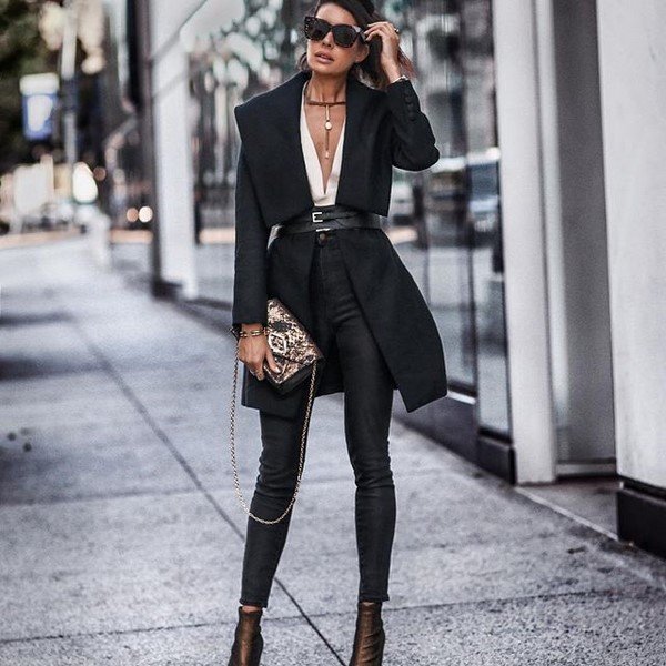 Total black look 2026 в разных стилях: лучшие образы в черном цвете