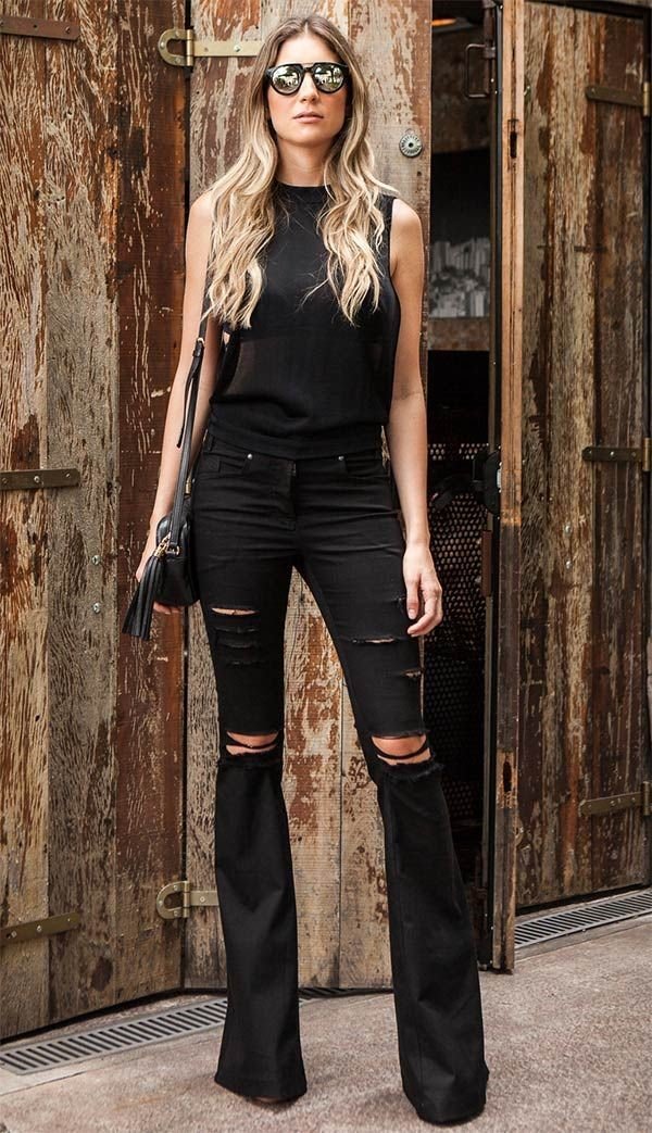 Total black look 2026 в разных стилях: лучшие образы в черном цвете