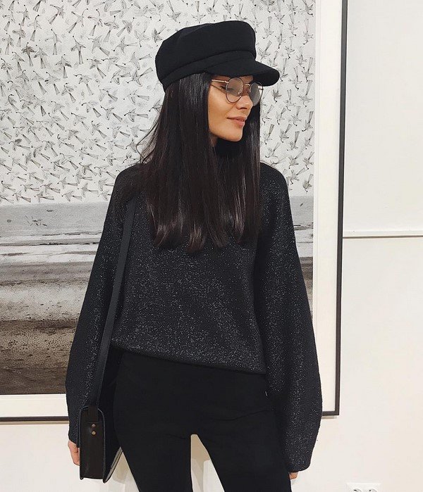 Total black look 2026 в разных стилях: лучшие образы в черном цвете