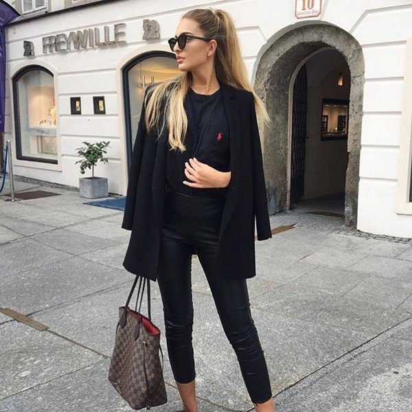 Total black look 2026 в разных стилях: лучшие образы в черном цвете