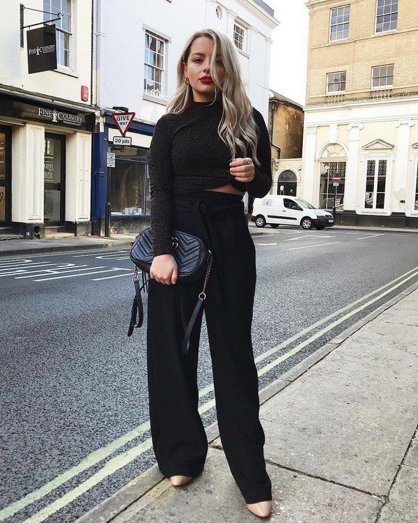 Total black look 2026 в разных стилях: лучшие образы в черном цвете