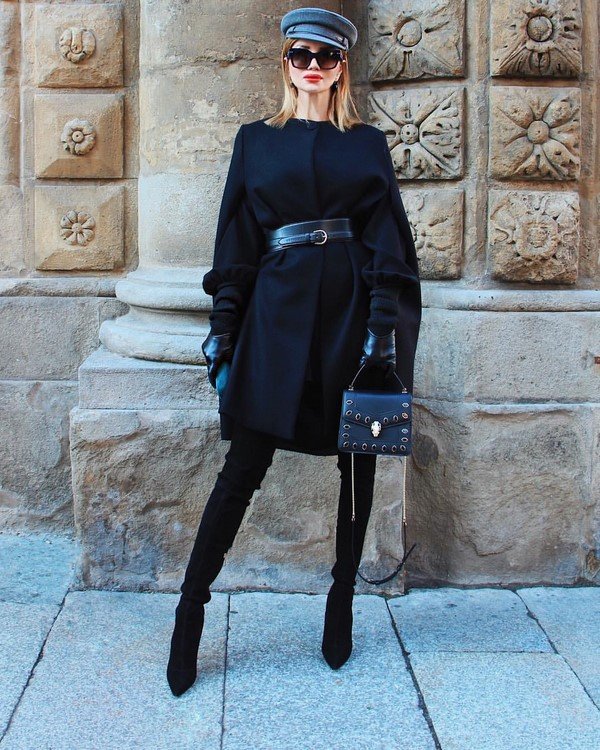 Total black look 2026 в разных стилях: лучшие образы в черном цвете