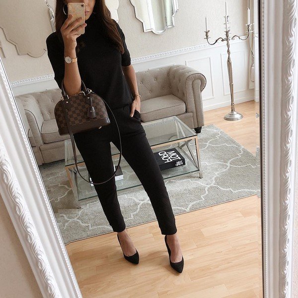 Total black look 2026 в разных стилях: лучшие образы в черном цвете