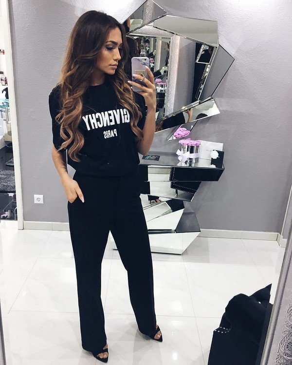 Total black look 2026 в разных стилях: лучшие образы в черном цвете