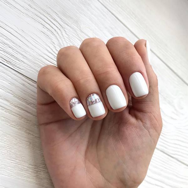 Пленительный лунный маникюр 2026: маникюр с лунками