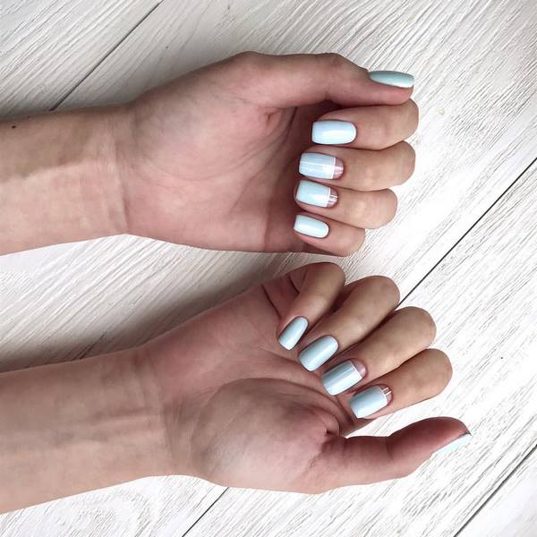 Пленительный лунный маникюр 2026: маникюр с лунками