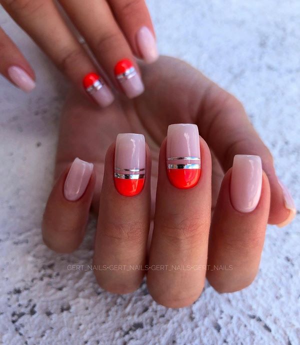 Пленительный лунный маникюр 2026: маникюр с лунками