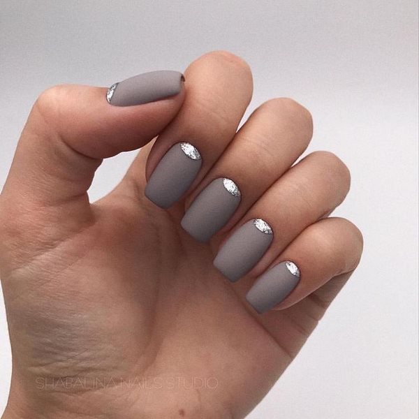 Пленительный лунный маникюр 2026: маникюр с лунками