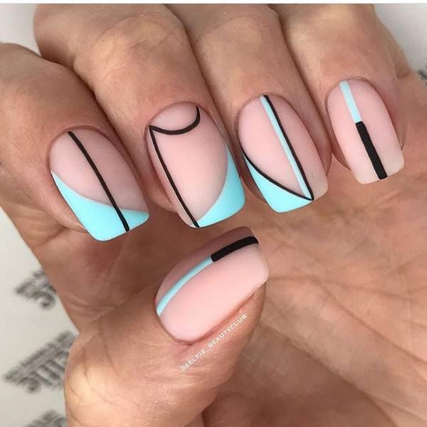 Пленительный лунный маникюр 2026: маникюр с лунками