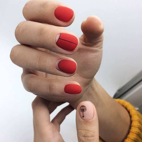 Пленительный лунный маникюр 2026: маникюр с лунками