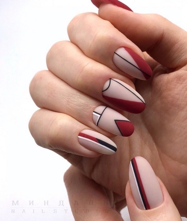 Пленительный лунный маникюр 2026: маникюр с лунками