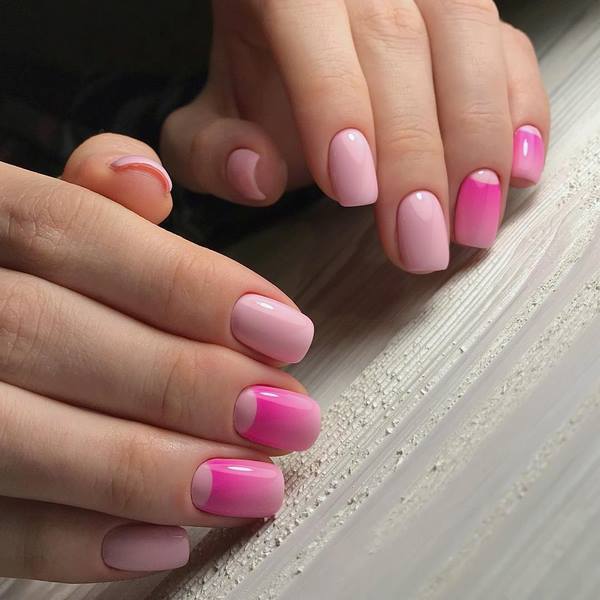 Пленительный лунный маникюр 2026: маникюр с лунками