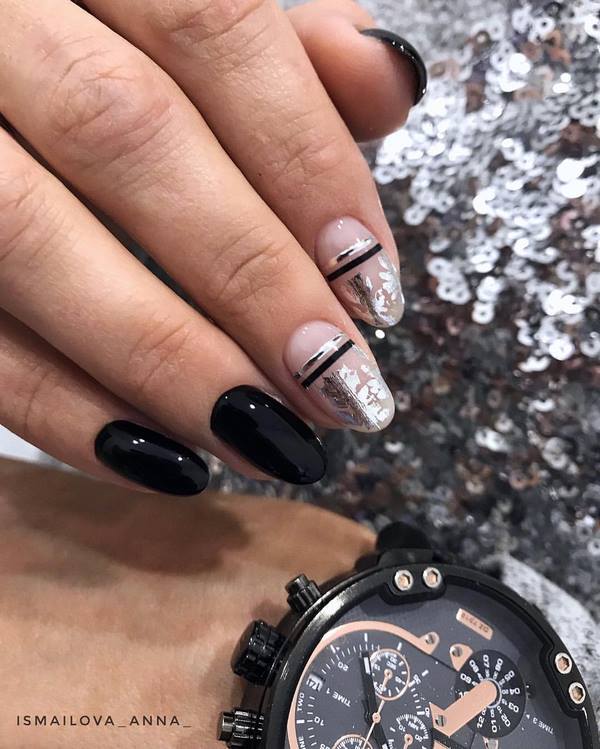 Чарующий маникюр с фольгой 2026 – модные новинки и стили