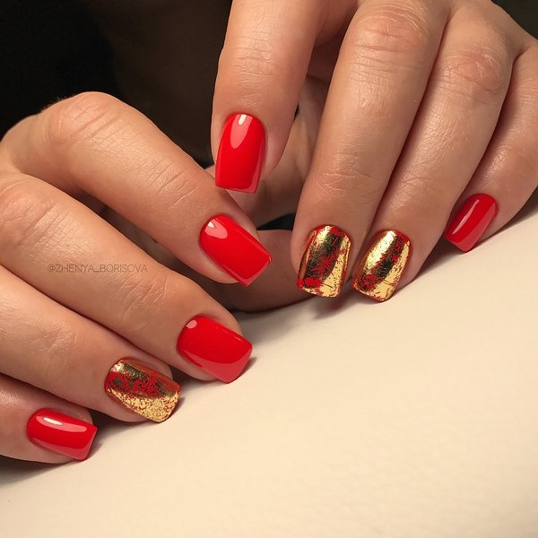 Чарующий маникюр с фольгой 2026 – модные новинки и стили